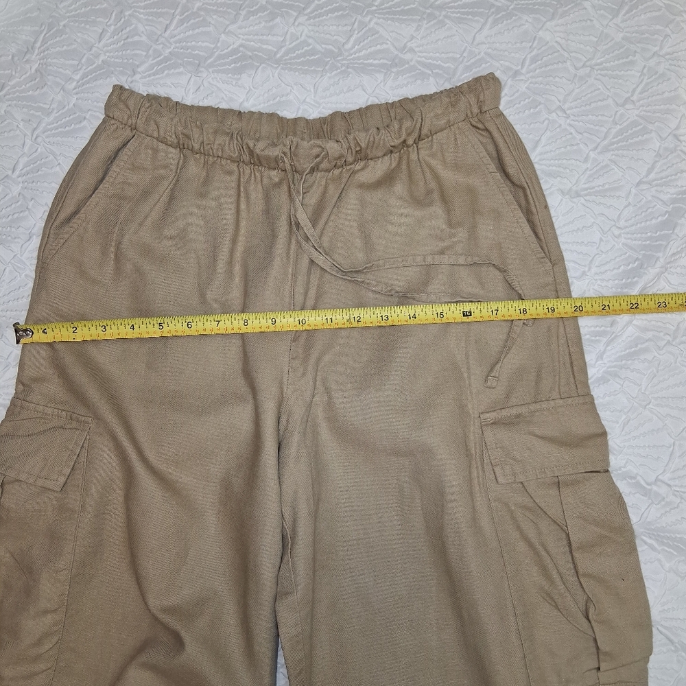 GAP Wonen's Wide-Leg Cargo Pants - Taupe Brown Size S - Picture 13 of 16